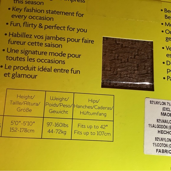 Pretty Polly mesh wave tights, color nude, One Size - Picture 7 of 12